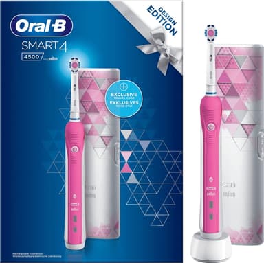 Oral-B Smart 4 4500 elektrisk tannbørste gavesett SMART4500 (rosa)