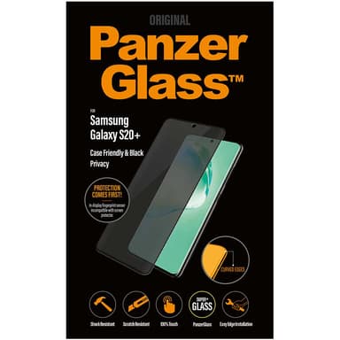 PanzerGlass Privacy skjermbeskytter til Samsung Galaxy S20 Plus