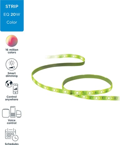 WiZ LED-stripe oppstartsett 871869978816200 (2 m)