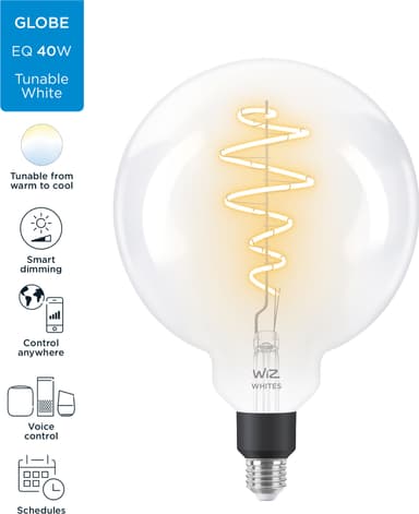 Wiz Light Globe LED-pære 7W E27 871869978673100