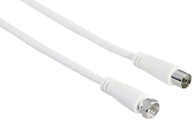 Hama antennekabel med F-plugg-Coax 90 dB 3m lengde
