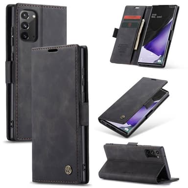 CaseMe Smart FlipCase Samsung Galaxy Note 20  - Svart