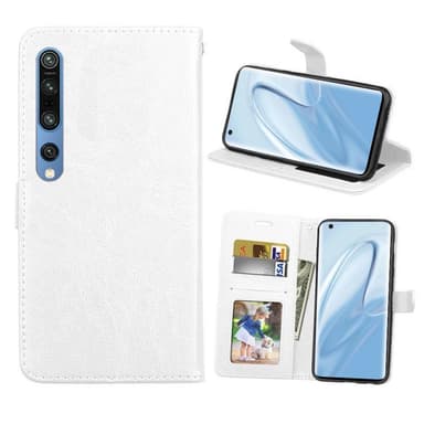 Lommebokdeksel 3-kort Xiaomi Mi 10 Pro  - Hvit