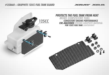 XR-358660 Graphite 125cc Fuel Tank Guard