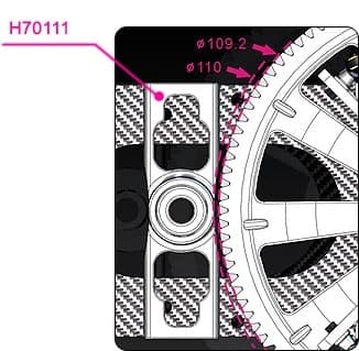 H70110T 700E 104T M1 Helical Autorotation Tail Dr