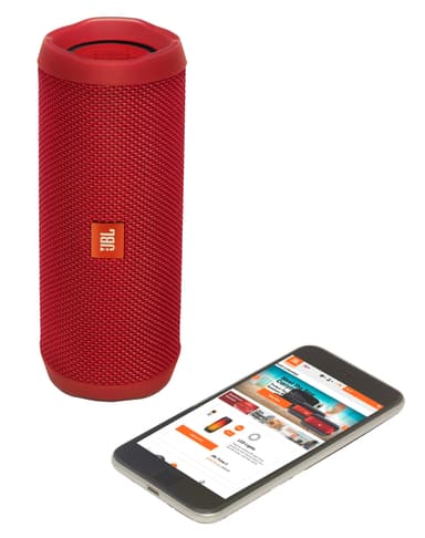 JBL Flip 4 trådløs høyttaler (rød)