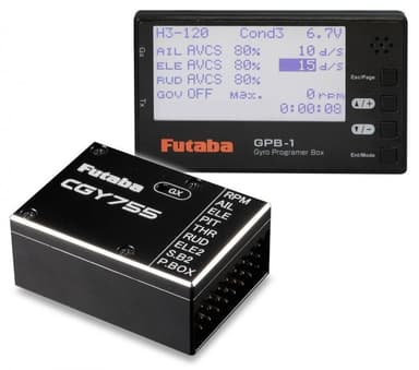 Futaba CGY755R Gyro med GBP-progboks