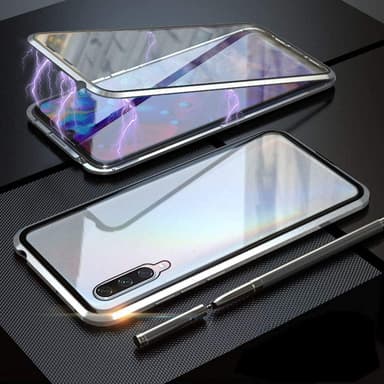 INF Mobilt deksel med innebygd skjermbeskytter for Xiaomi Mi CC9 - sølv