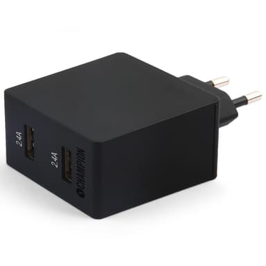Dobbelt USB-lader 24W