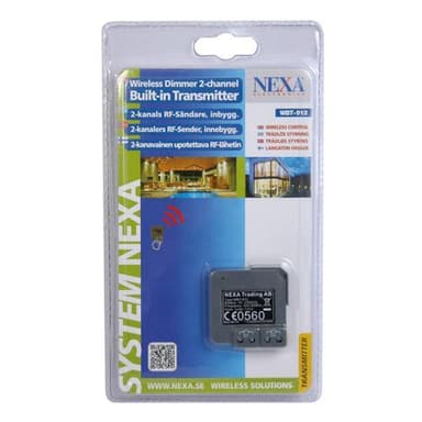 Wireless 2-kanals sender WBT-912 Nexa
