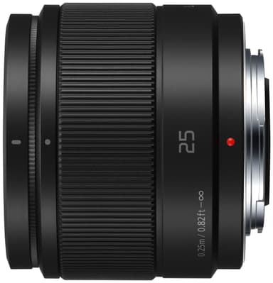 Panasonic Lumix G Vario 25mm ASPH fastobjektiv (sort)