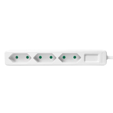Grenavløp Slim Euro 3-veis 1,5m hvit