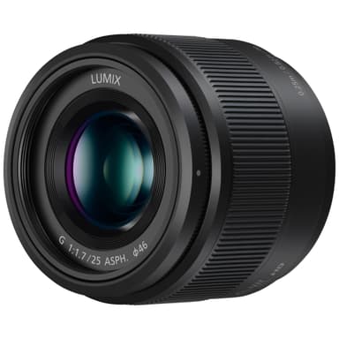 Panasonic Lumix G Vario 25mm ASPH fastobjektiv (sort)