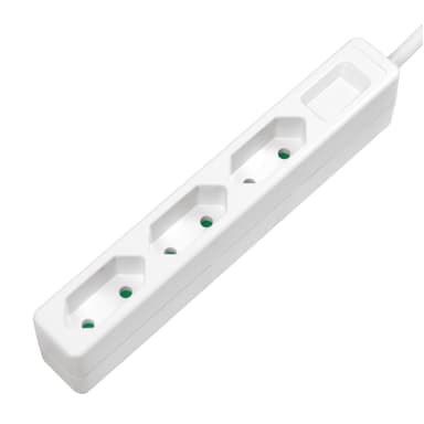 Grenavløp Slim Euro 3-veis 1,5m hvit