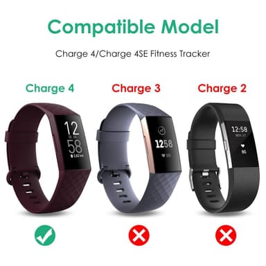 USB-lader for Fitbit Charge 4
