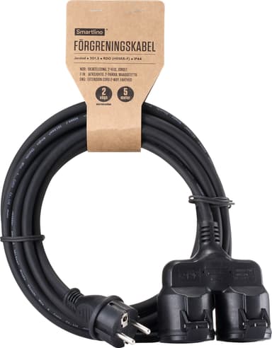 Smartline Splice kabel med 2-veis splittet kontakt for utendørsbruk 5M