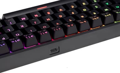 NOS C-450 Mini PRO RGB gamingtastatur (sort)