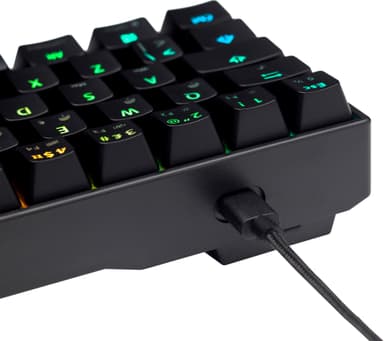 NOS C-650W Compact PRO RGB trådløst gaminggamingtastatur