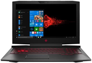 HP Omen 15-ce082no 15,6" bærbar gaming-PC (sort)