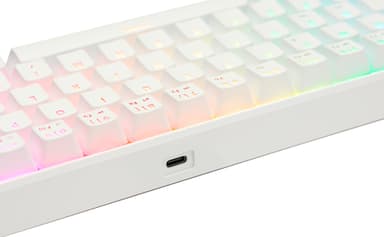 NOS C-450 Mini PRO RGB gamingtastatur (hvit)