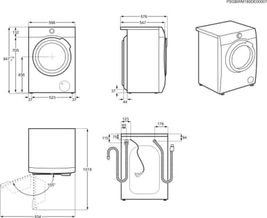 Electrolux PerfectCare 700 vaskemaskin/tørketrommel EW7W5268E5