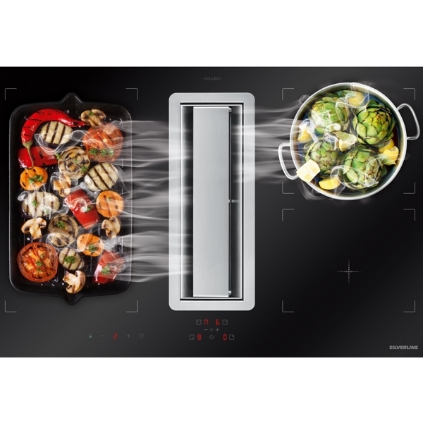 Silverline platetopp med ventilator IM 3413-80 SR AIO