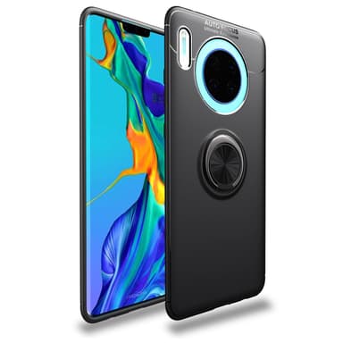 INF Huawei Mate 30 skall med ringholder metall / TPU svart