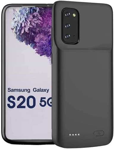 Batterideksel 4800mAh - kompatibel med Samsung Galaxy S20 - svart
