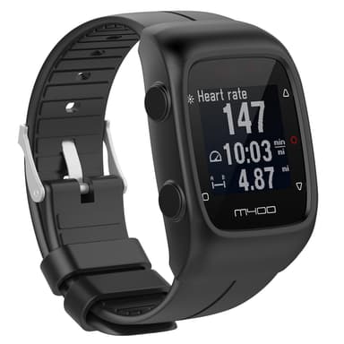 Silikon deksel til Polar M400 / Polar M430 Smartwatch - Svart