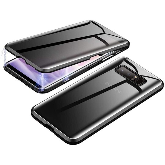 Mobilt deksel i tosidig herdet glass til Samsung Galaxy S10 - svart