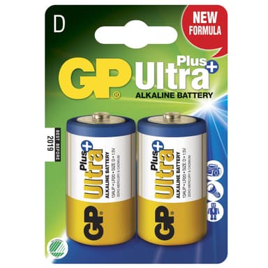 Ultra Plus alkalisk D LR20 2-p