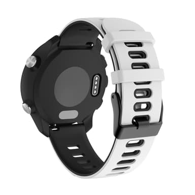 Silikonstropp - Garmin Forerunner 245 med flere - hvit / svart