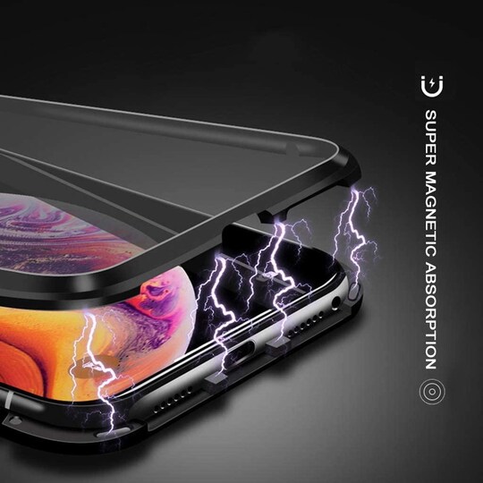 Mobilt deksel i tosidig herdet glass til Samsung Galaxy S9 Plus - svart