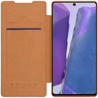 Nillkin Qin Flipdeksel Samsung Galaxy Note 20 Ultra  - brun