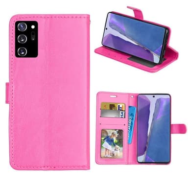 Mobil lommebok 3-kort Samsung Galaxy Note 20 Ultra  - Rosa