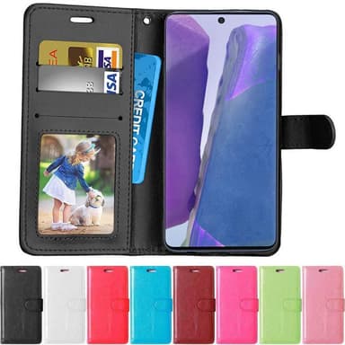 Mobil lommebok 3-kort Samsung Galaxy Note 20  - Hvit
