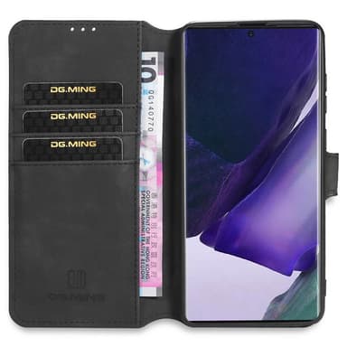 DG-Ming mobil lommebok 3-kort Samsung Galaxy Note 20 Ultra  - Svart