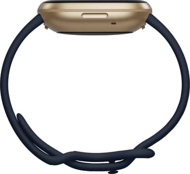 Fitbit Versa 3 smartklokke (midnight/soft gold aluminium)
