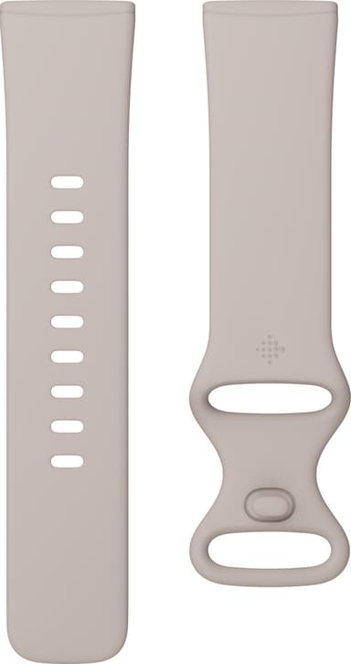 Fitbit Sense smartklokke (lunar white/soft gold rustfritt stål)