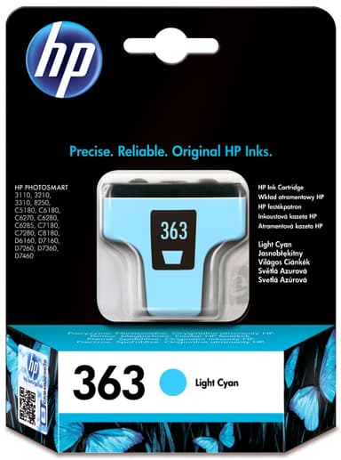 HP blekkpatron 363 Light Cyan