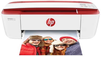 HP DeskJet 3733 AIO inkjet-skriver (rød/hvit)