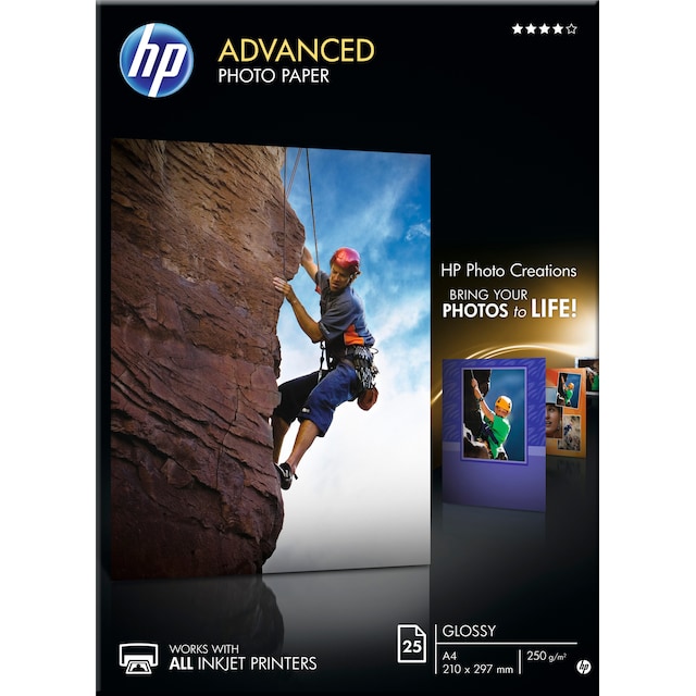 HP fotopapir Advanced Glossy A4