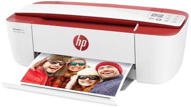 HP DeskJet 3733 AIO inkjet-skriver (rød/hvit)