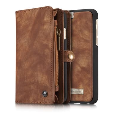 CASEME iPhone 6s 6 Retro Split Lommebok-deksel i Lær - Kaffe