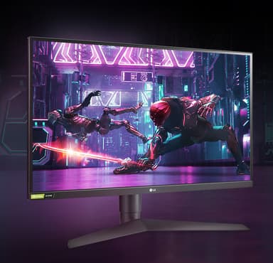 LG 27GL83A 27" skjerm (sort)
