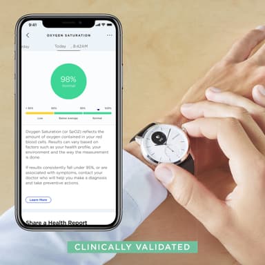 Withings ScanWatch hybrid smartklokke 38 mm (sort)