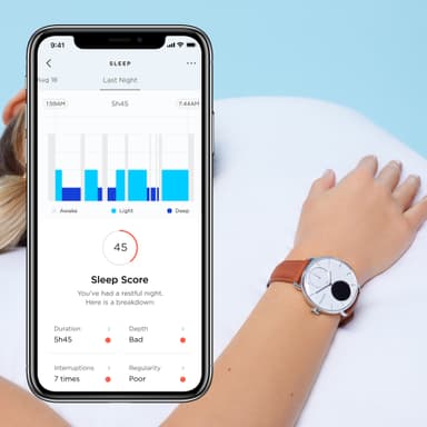 Withings ScanWatch hybrid smartklokke 38 mm (sort)