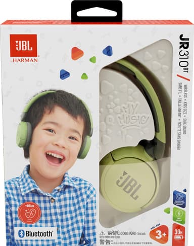 JBL Jr. 310 trådløse on-ear hodetelefoner (grønn)