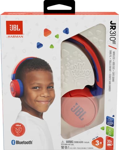 JBL Jr. 310 on-ear hodetelefoner (rød/blå)