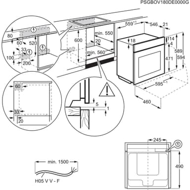 Electrolux integrert stekeovn OOS970NZ
